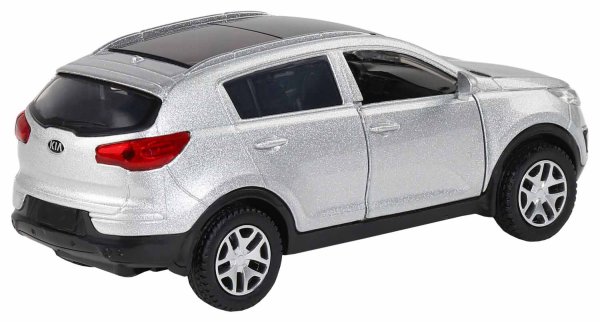 Автопанорама Инерционная металлическая машинка KIA Sportage R / цвет серебряный