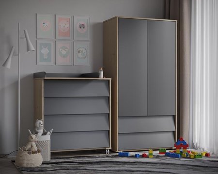 Incanto Шкаф Cambridge Max / цвет дуб-графит