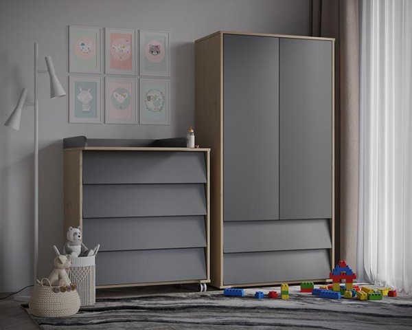 Incanto Шкаф Cambridge Max / цвет дуб-графит