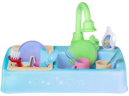 ABtoys Игровой набор с аксессуарами "Кухонная раковина"