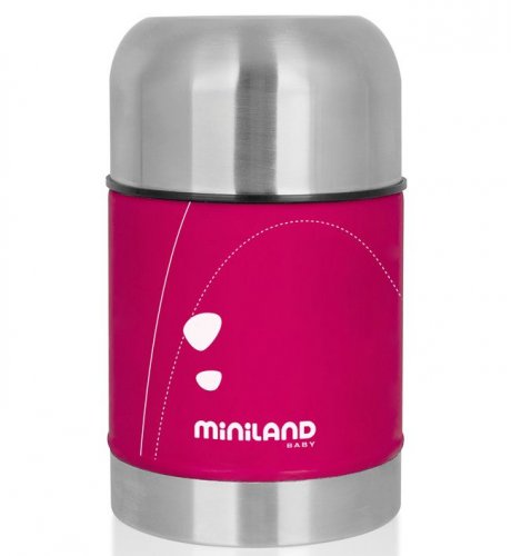 Термос для еды в сумке Miniland SOFT THERMO FOOD 600 89122 мл, розовый
