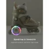 (н/м)50056, Раздвиж.роликовые коньки SUNNY WHEELS  (olive, M (30-33))