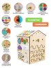 BusyPlay Бизидом Большой Домик 40х55х40см