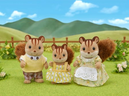 Sylvanian Families Набор "Семья Белок", 3 фигурки