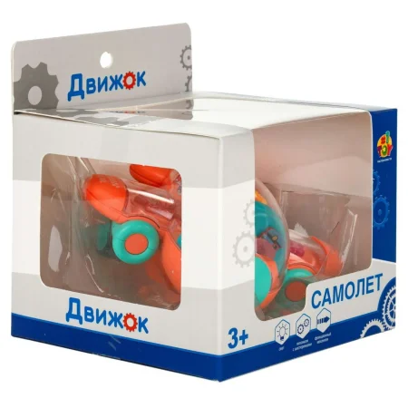 1Toy Интерактивная игрушка Движок Самолет прозрачный со световыми и звуковыми эффектами / цвет в ассортименте