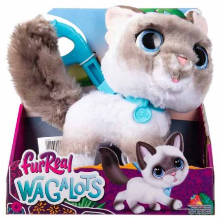 FurReal Friends Игрушка интерактивная Кошка на поводке, 22 см