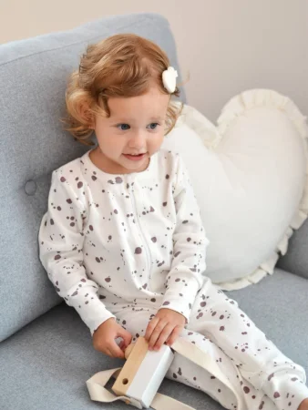 (м)Комбинезон Mjolk Sleep and Play Кляксы,манжет (р.56)