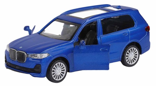 Автопанорама Металлическая машинка BMW X7 / синий синий
