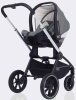 MowBaby Коляска 3 в 1 Zoom PU / цвет Silver Grey (серый, рама серебро)