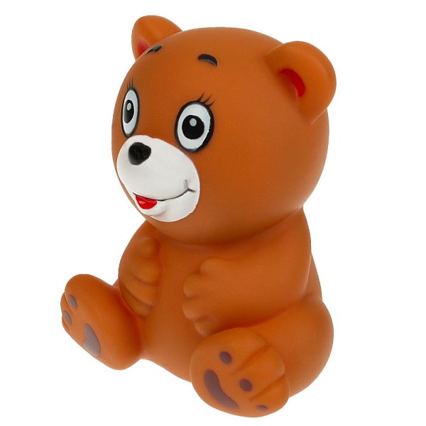  Игрушка для ванны мишка 9 см, в сетке, КАПИТОШКА в кор.2*240шт