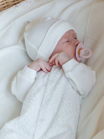 (м)01051-02002 К-кт:2 пр."Мелкие цветы"(комбез+чеп.) (р. 56-36 экрю)