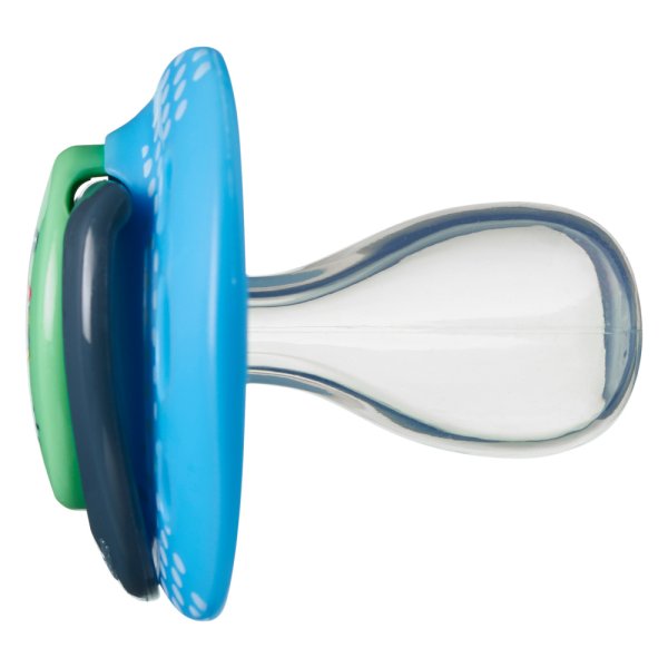 Tommee Tippee Пустышка силиконовая Fun Style Catelusi для мальчиков, 18-36 месяцев, 2 штуки