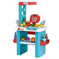 Pituso Игровой набор Супермаркет с тележкой для покупок / цвет голубой					