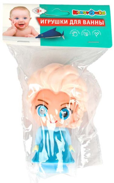  Игрушка для ванны девочка в пак, КАПИТОШКА в кор.2*144шт