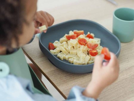 Beaba Тарелка из силикона Assiette Silicone / цвет Mineral Grey (серый)