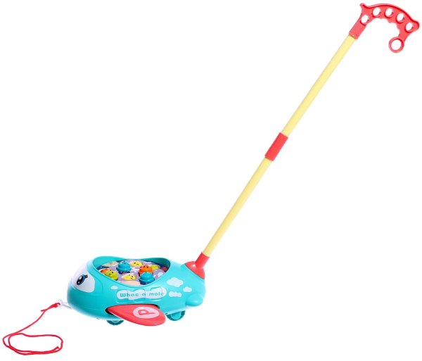 Каталка на палке "Световой самолетик"