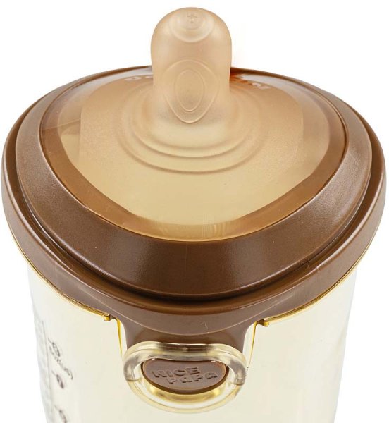 Nice Papa Бутылочка антиколиковая Silicone, с 12 месяцев, 300 мл / цвет Brown (коричневый)