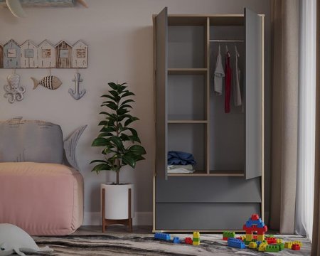Incanto Шкаф Cambridge Max / цвет дуб-графит