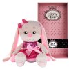 Jack&Lin Зайка в Розовом Платьице с Пайетками и Мехом, 20 см, в Коробке