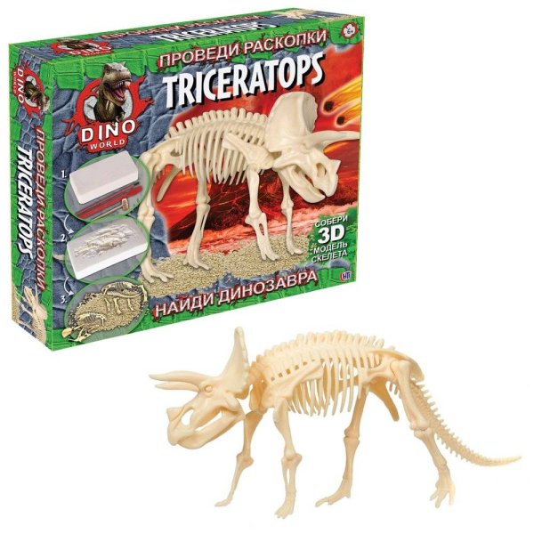 HTI Dino World Набор Проведи раскопки (Трицератопс)