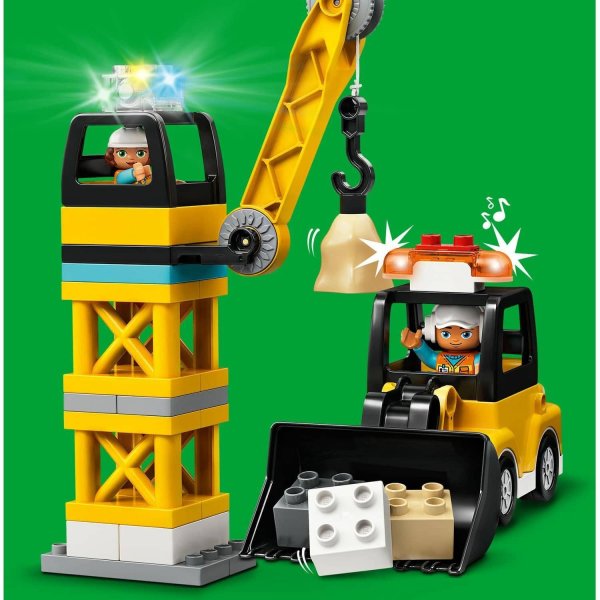 LEGO DUPLO Конструктор "Башенный кран на стройке" 123 детали