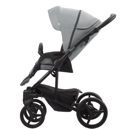 Bebetto Детская коляска 2 в 1 Torino TEX Цвет / 01 лиловый с рисунком (ткань) / рама черная