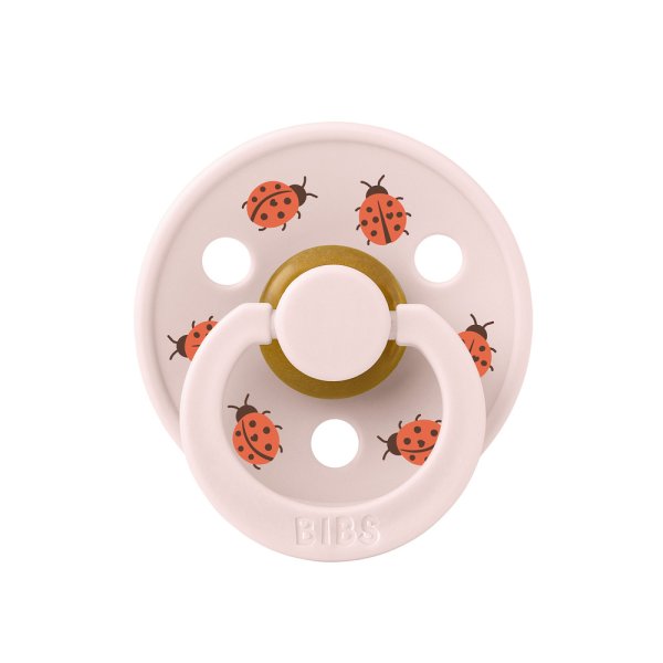 Пустышка латексная BIBS Studio Colour - Ladybug Friends - Petal, 6+ мес.
