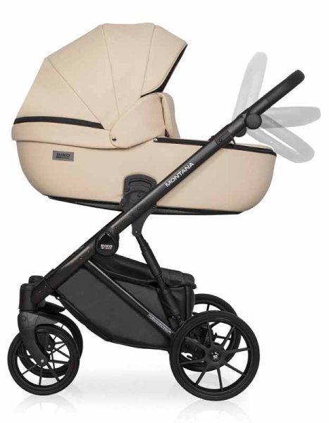 Riko Basic Коляска 2 в 1 Montana Ecco / цвет Ivory beige (бежевый)