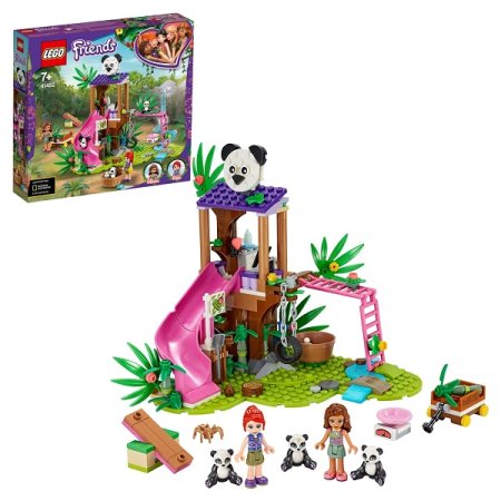 Lego Friends Конструктор Джунгли: домик для панд на дереве / цвет розовый, зеленый