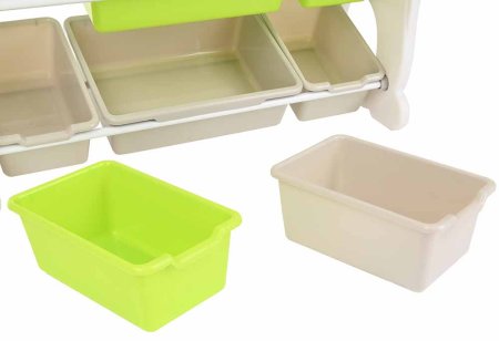 Pituso Стеллаж для игрушек Funny, с ящиками / цвет Green (лайм)