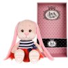 Jack&Lin Мягкая игрушка "Зайка в Сине-Красном Платье с Бантиком", 25 см