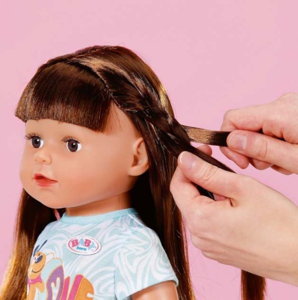 Baby born Кукла Cестричка Брюнетка 2.0, 43 см