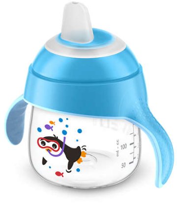 Avent Чашка поильник 200 мл, от 6 месяцев до 3 лет, голубой, артикул: SCF751/05