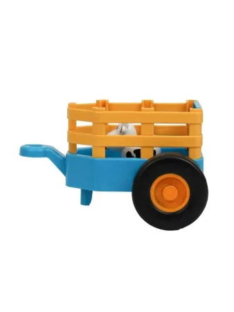 Умка Каталка с прицепом + корова 20 песен,фраз, звуков СИНИЙ ТРАКТОР в кор.