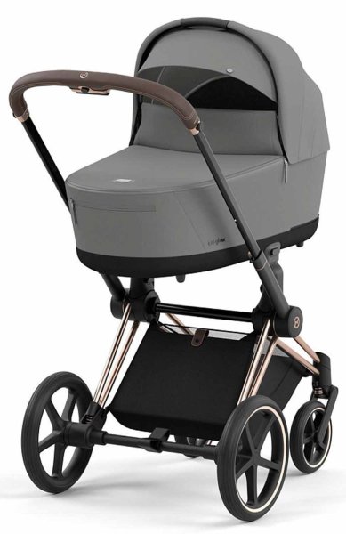 Cybex Коляска 2 в 1 Priam IV Rosegold / цвет Mirage Grey (серый), рама розовое золото