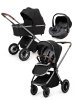 (Т) Коляска 3в1 Bambini Moretti  Adele  (Black)