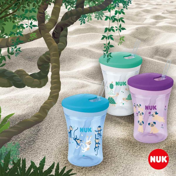 NUK EVOLUTION Поильник "Action" 230 мл для девочек