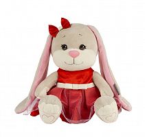 Jack&Lin Мягкая игрушка "Зайка в Нарядном Красном Платье", 25 см					
