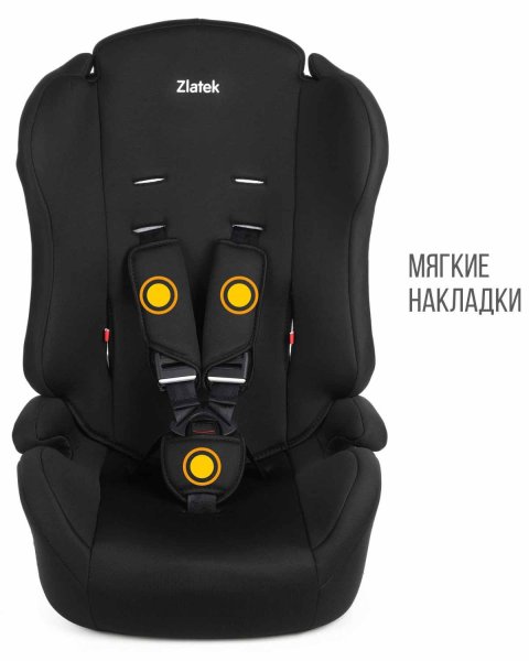 Zlatek Автокресло Atlantic basic ZL513 (9-36 кг) / цвет черный