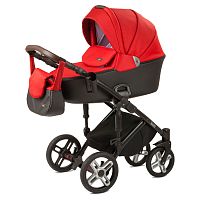 Nuovita Детская коляска Carro Sport 2 в 1 / цвет Rosso nero/Красно-черный					