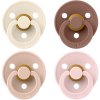 Bibs Набор латексных пустышек Studio Colour, 6+ месяцев Ivory, Blush, Woodchuck, Blossom