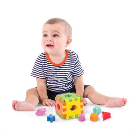 Жирафики Сортер "Кубики" 12 деталей