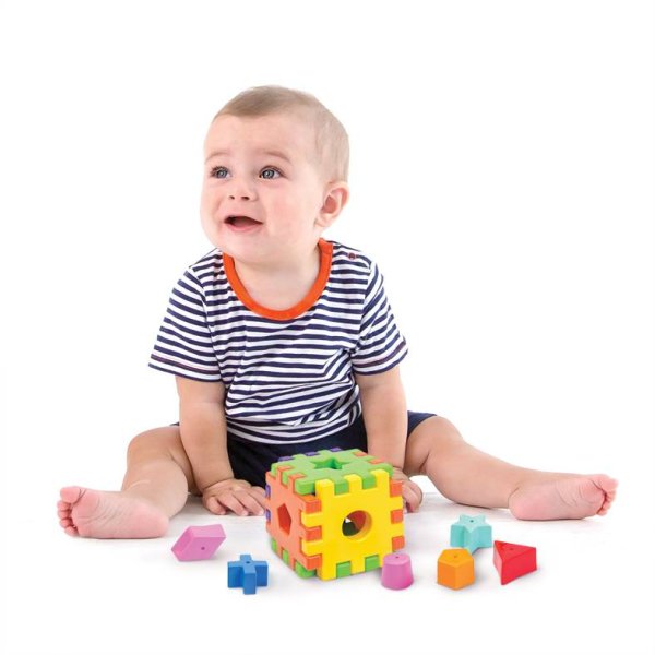 Жирафики Сортер "Кубики" 12 деталей