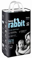 Fancy Rabbit for home Подгузники, 0-5 кг, XS, 44 штуки					