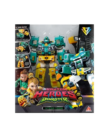 (м)Диностер. Мега-трансформер 4-в-1 Стего Трон 3 режима игры. Dinoster