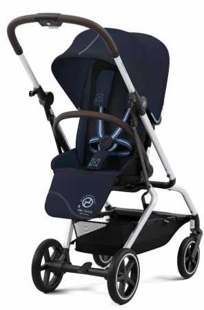 Cybex Прогулочная коляска с дождевиком и бампером Eezy S Twist+ 2 SLV / цвет Ocean Blue (синий)