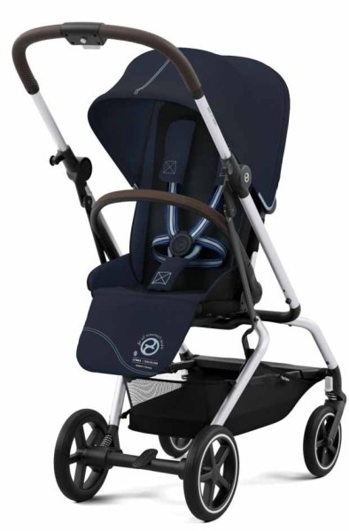 Cybex Прогулочная коляска с дождевиком и бампером Eezy S Twist+ 2 SLV / цвет Ocean Blue (синий)