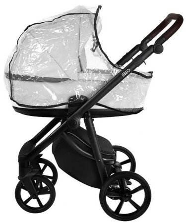 Roan Коляска 2 в 1 Esso 2025 / цвет leather White-black (черно-белая кожа)