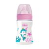 Chicco Бутылочка Well-Being Girl с силиконовой соской медленный поток, 150 мл / цвет розовый