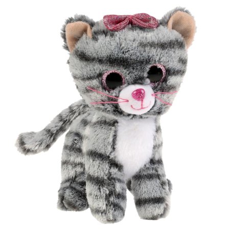 Мой питомец Мягкая игрушка Кошка в сумочке из пайеток, 17 см